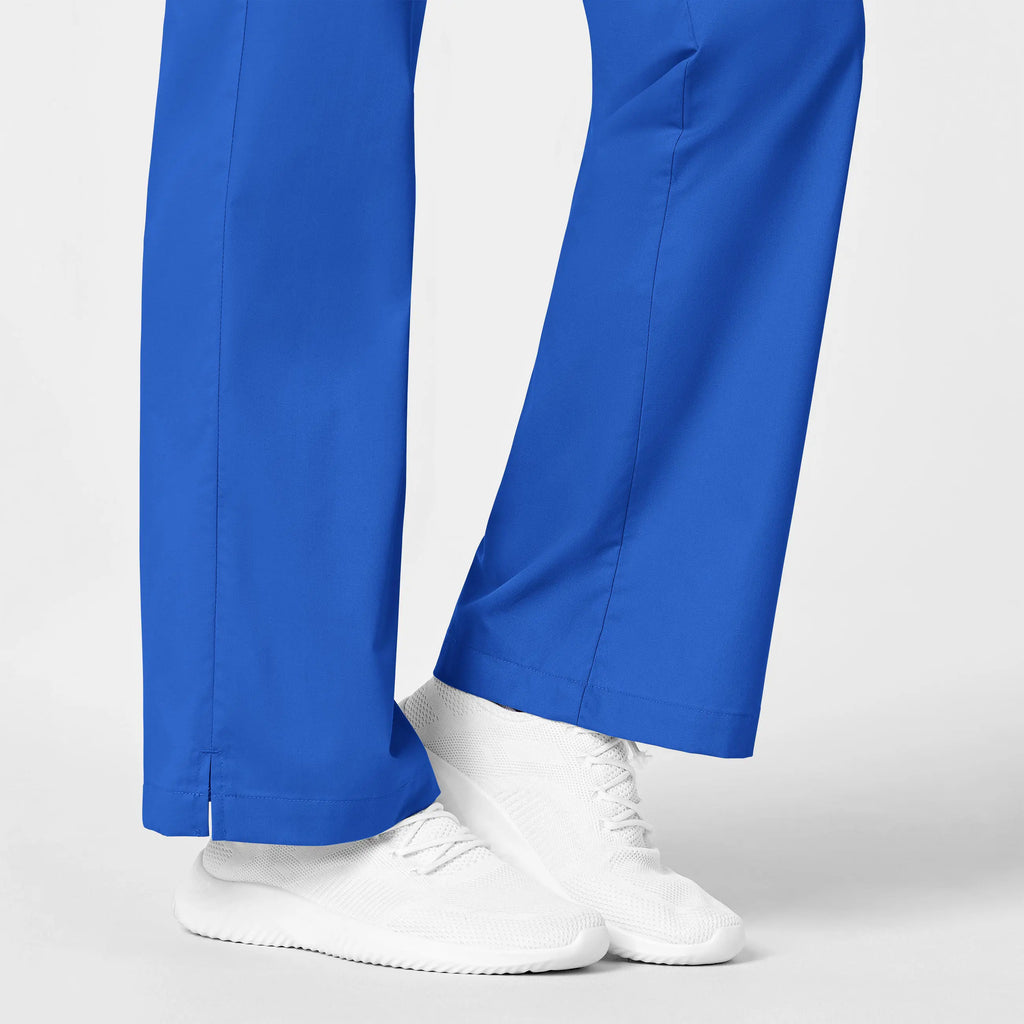 Wink Scrubs Women's Flare Leg Scrub Pant Royal Blue | scrub-supply.com