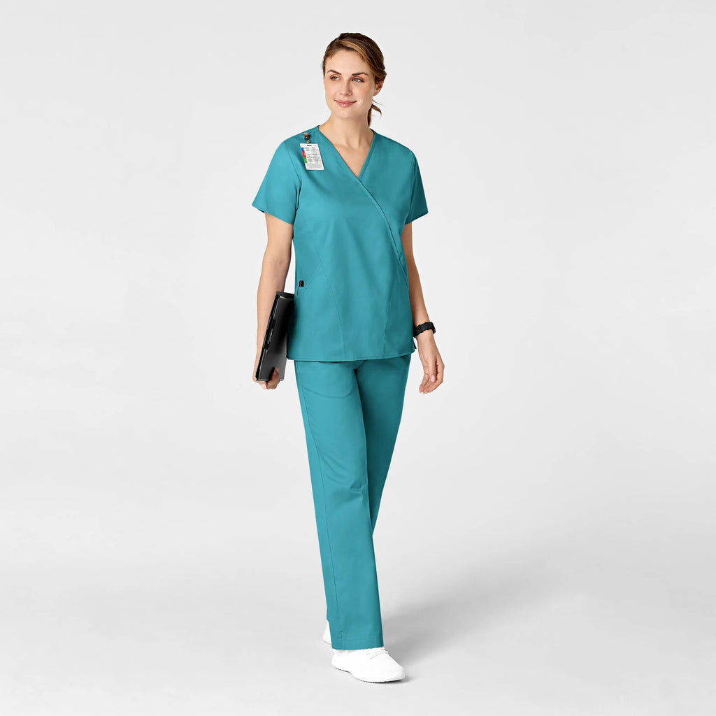 Wink Scrubs Women's Flare Leg Scrub Pant Teal | scrub-supply.com