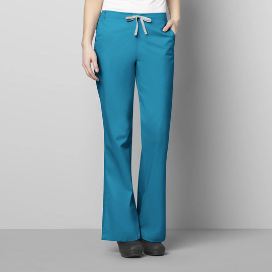 Wink Scrubs Women's Flare Leg Scrub Pant Teal | scrub-supply.com