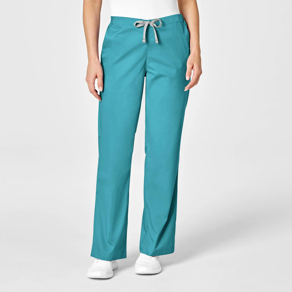 Wink Scrubs Women's Flare Leg Scrub Pant Teal | scrub-supply.com