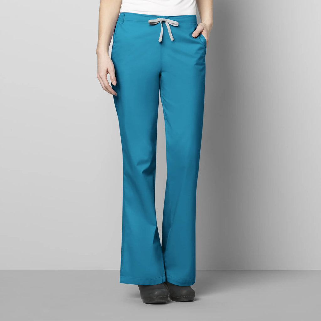 Wink Scrubs Women's Flare Leg Scrub Pant Teal | scrub-supply.com