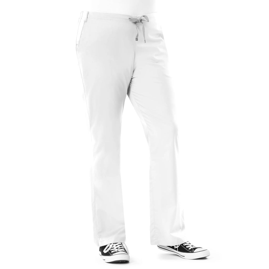 Wink Scrubs Women's Flare Leg Scrub Pant White | scrub-supply.com