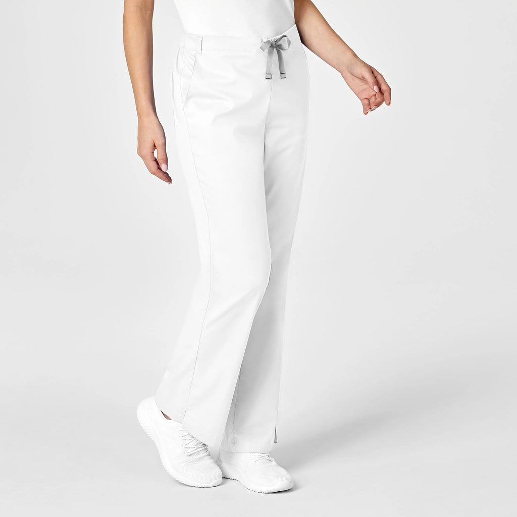 Wink Scrubs Women's Flare Leg Scrub Pant White | scrub-supply.com