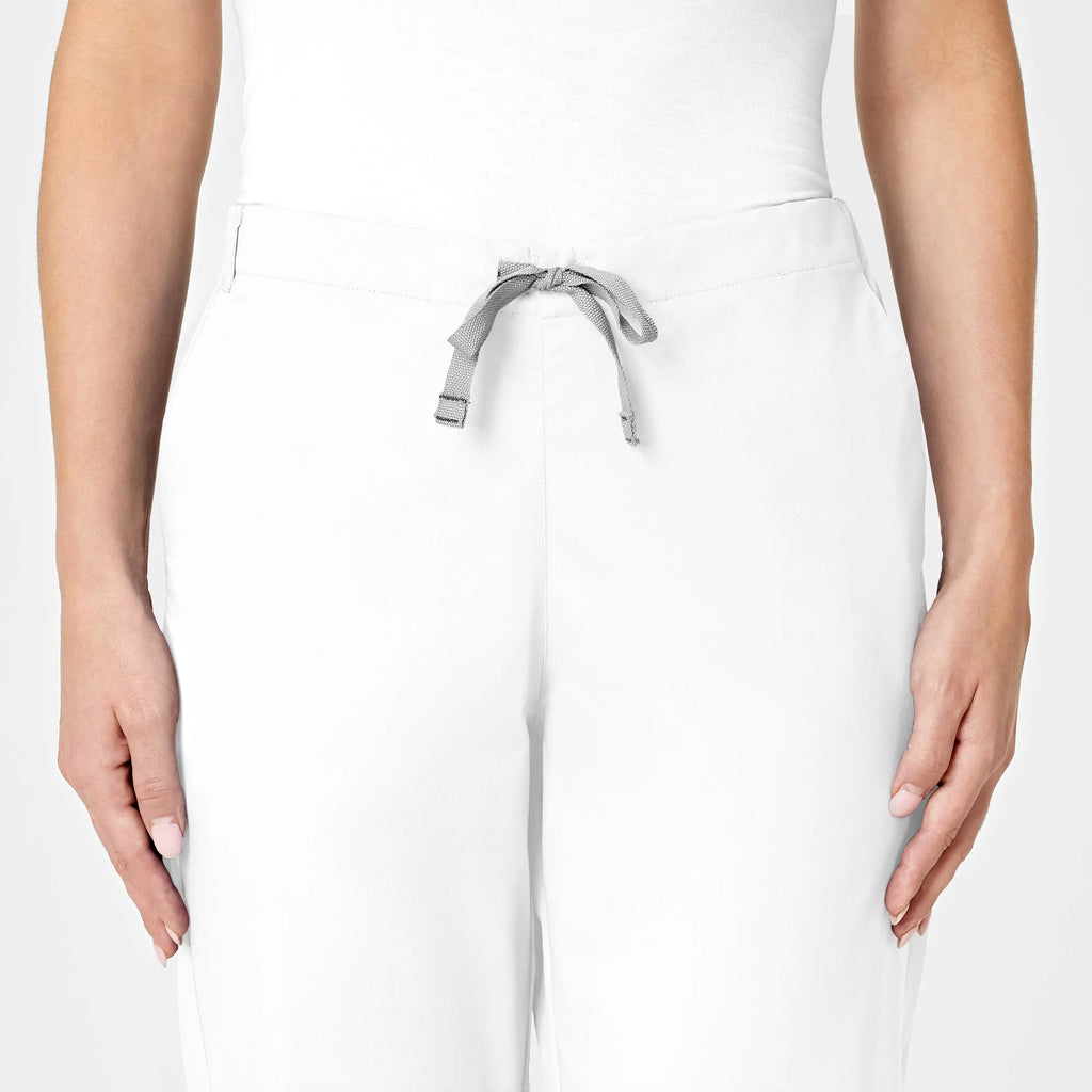 Wink Scrubs Women's Flare Leg Scrub Pant White | scrub-supply.com