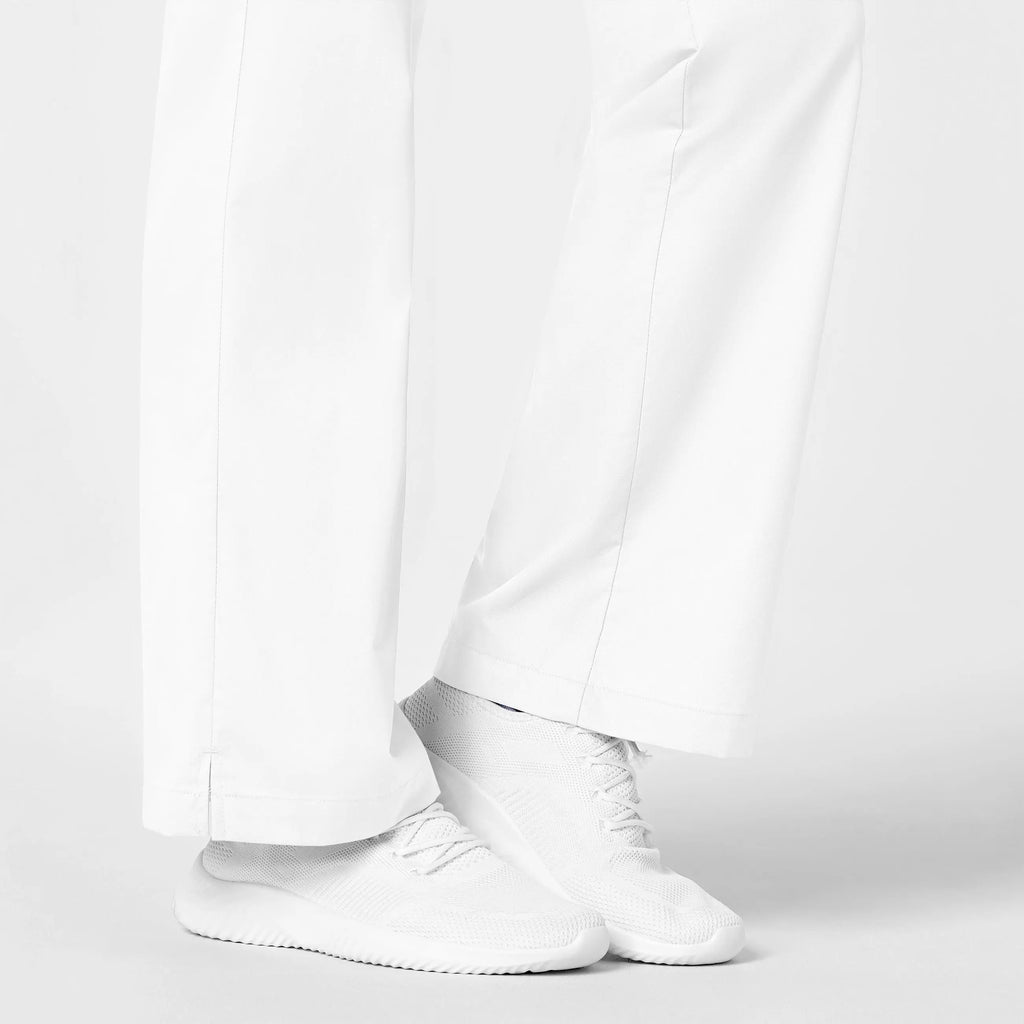 Wink Scrubs Women's Flare Leg Scrub Pant White | scrub-supply.com