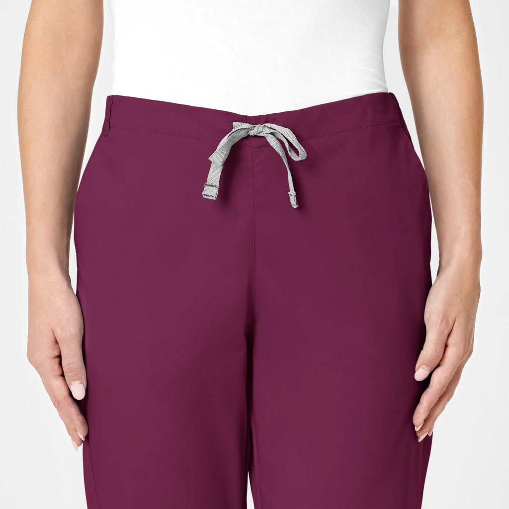 Wink Scrubs Women's Flare Leg Scrub Pant Wine | scrub-supply.com