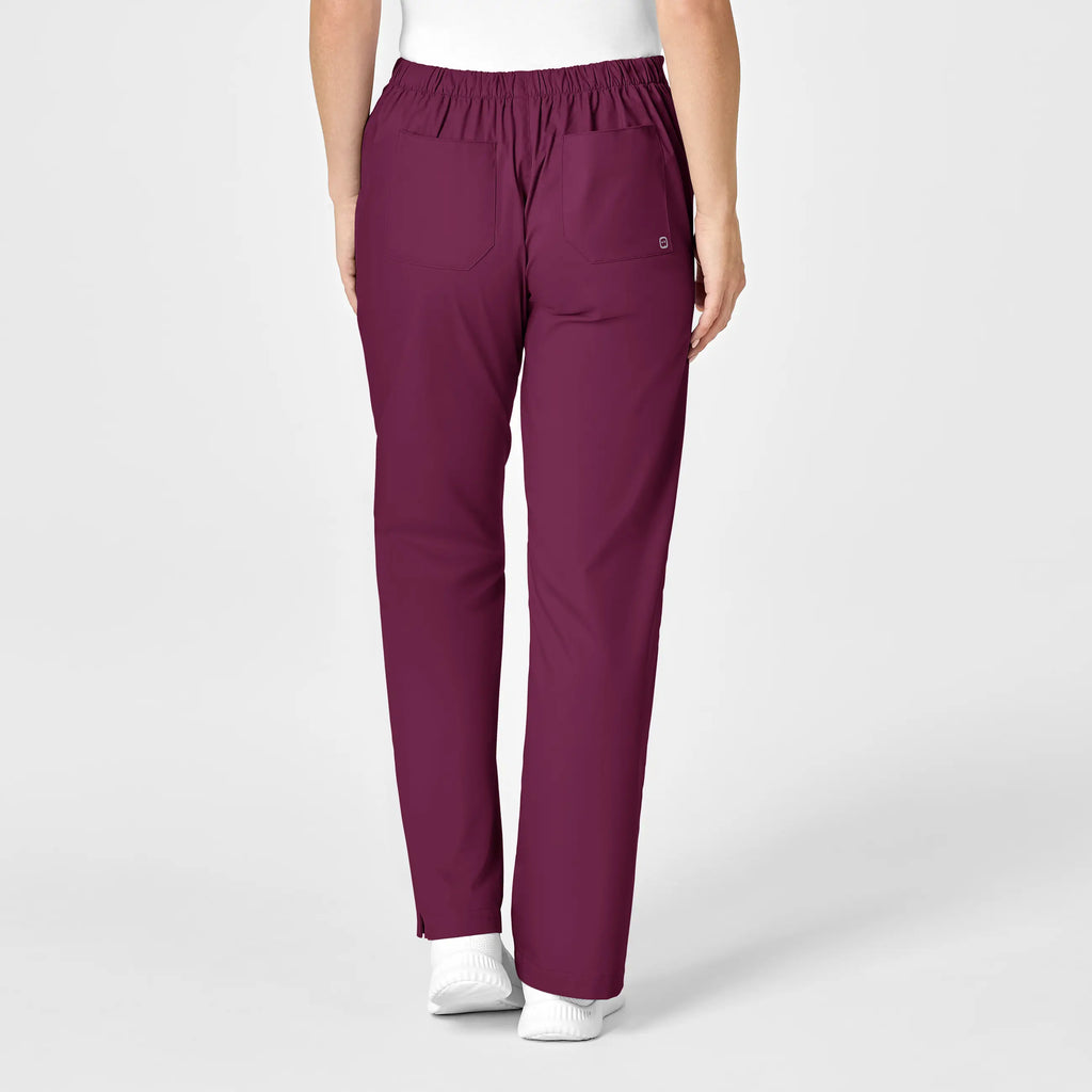 Wink Scrubs Women's Flare Leg Scrub Pant Wine | scrub-supply.com