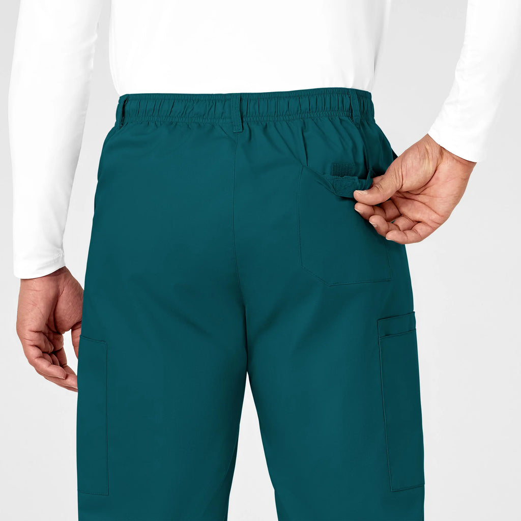 Wink Scrubs Men's WonderWORK Cargo Scrub Pant Caribbean Blue | scrub-supply.com