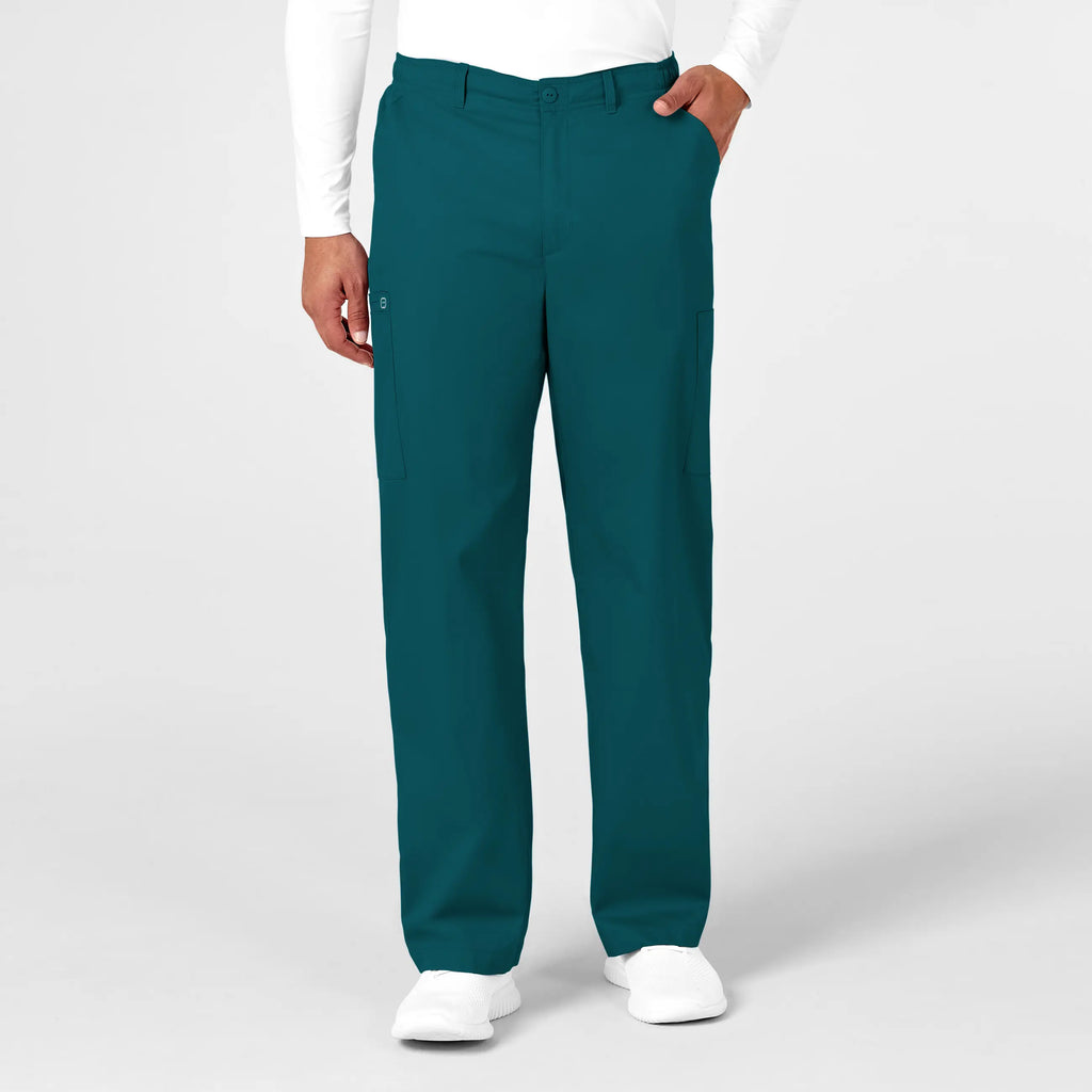 Wink Scrubs Men's WonderWORK Cargo Scrub Pant Caribbean Blue | scrub-supply.com