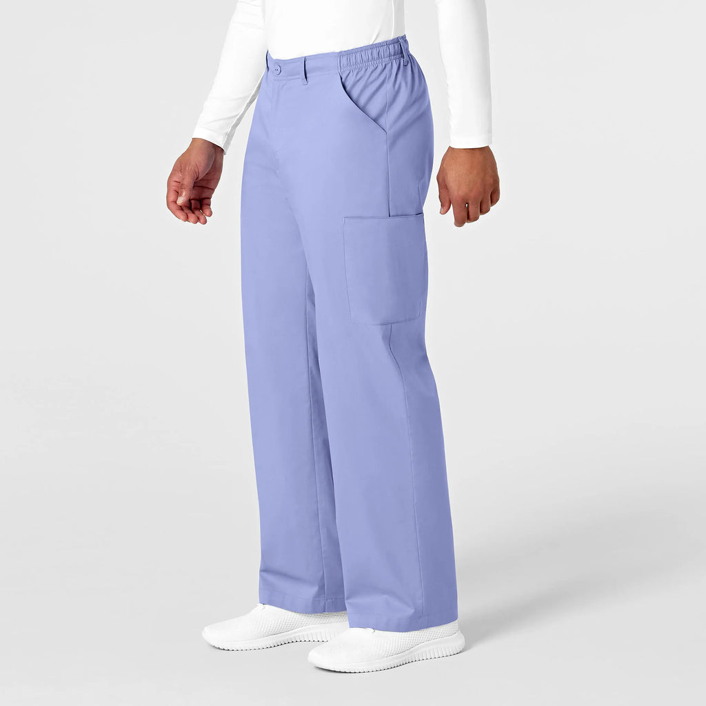 Wink Scrubs Men's WonderWORK Cargo Scrub Pant Ceil Blue | scrub-supply.com