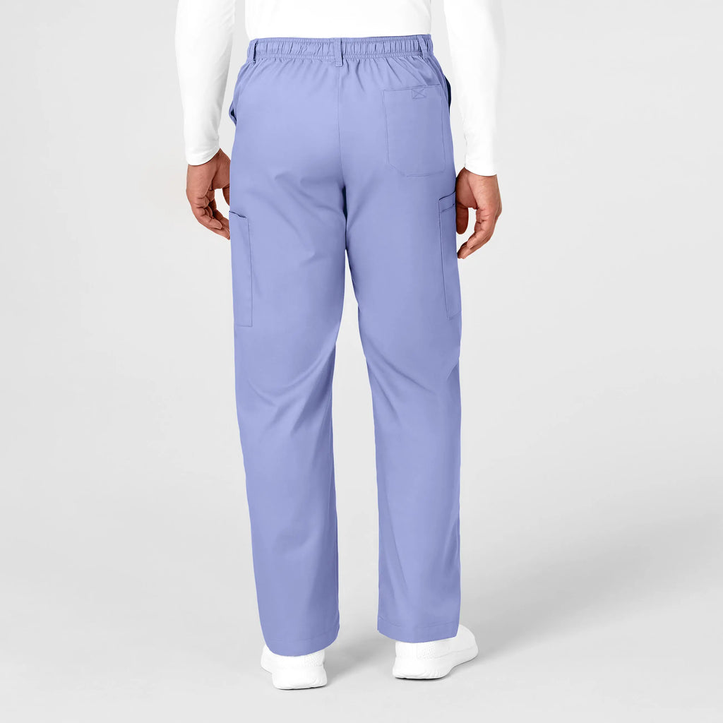 Wink Scrubs Men's WonderWORK Cargo Scrub Pant Ceil Blue | scrub-supply.com