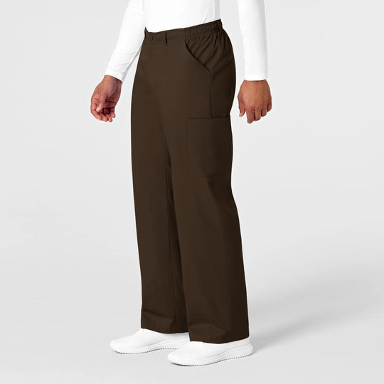 Wink Scrubs Men's WonderWORK Cargo Scrub Pant Chocolate | scrub-supply.com