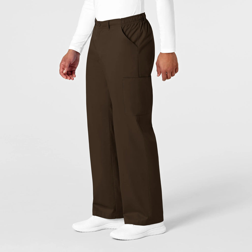 Wink Scrubs Men's WonderWORK Cargo Scrub Pant Chocolate | scrub-supply.com