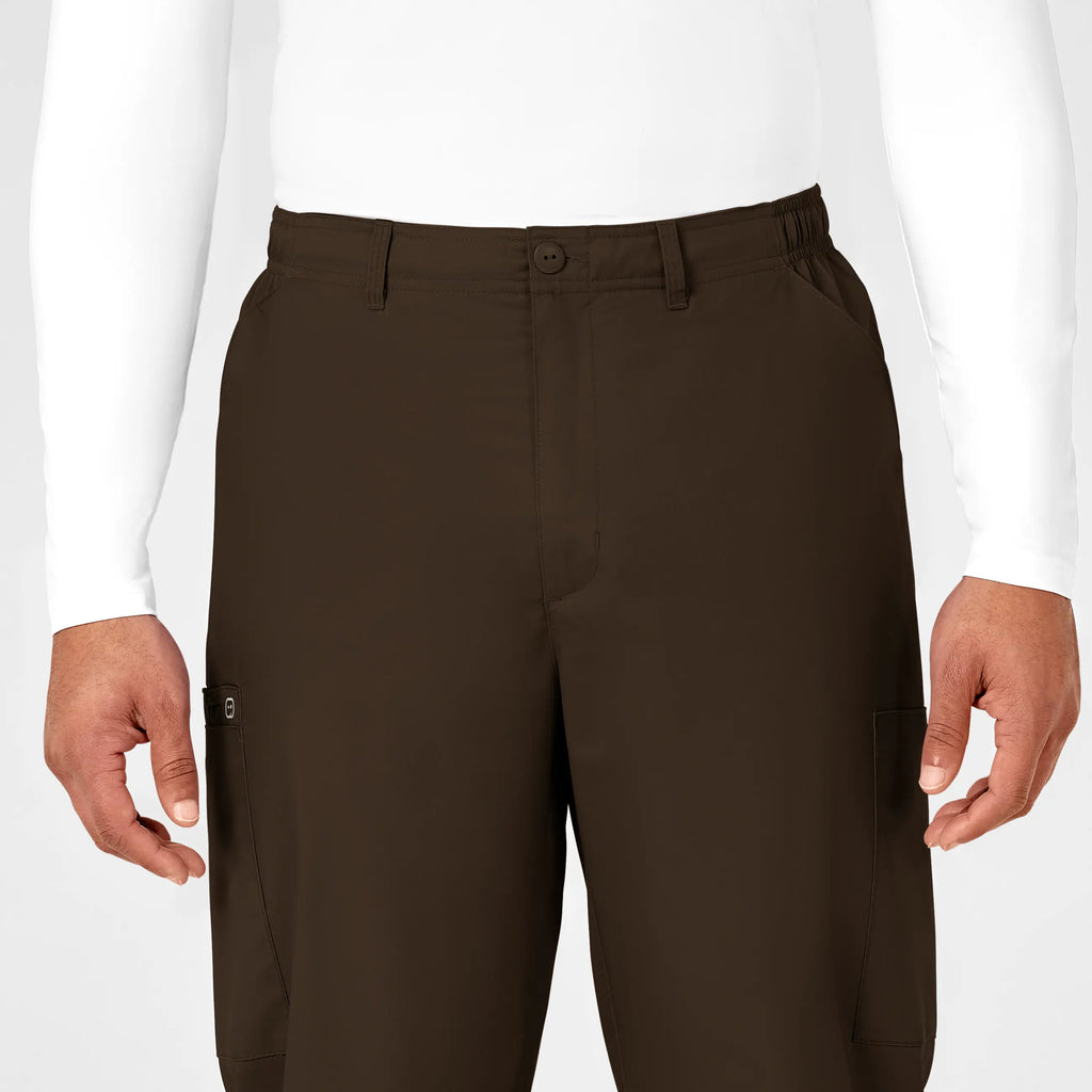 Wink Scrubs Men's WonderWORK Cargo Scrub Pant Chocolate | scrub-supply.com