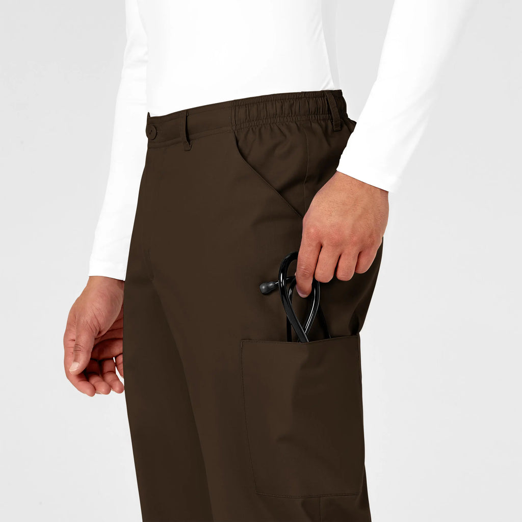 Wink Scrubs Men's WonderWORK Cargo Scrub Pant Chocolate | scrub-supply.com