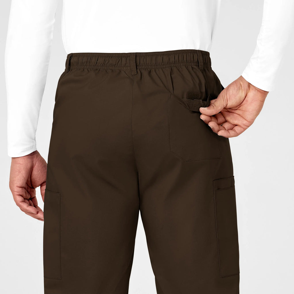 Wink Scrubs Men's WonderWORK Cargo Scrub Pant Chocolate | scrub-supply.com