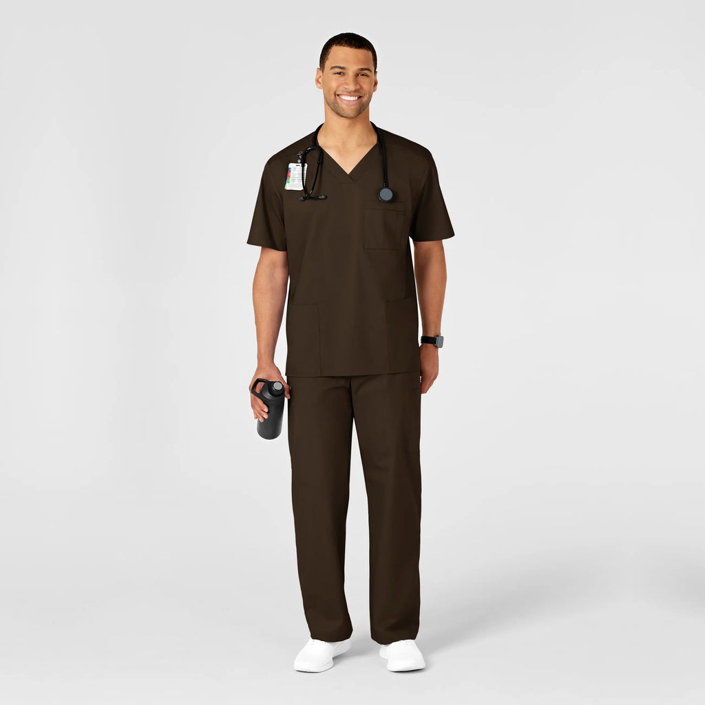 Wink Scrubs Men's WonderWORK Cargo Scrub Pant Chocolate | scrub-supply.com