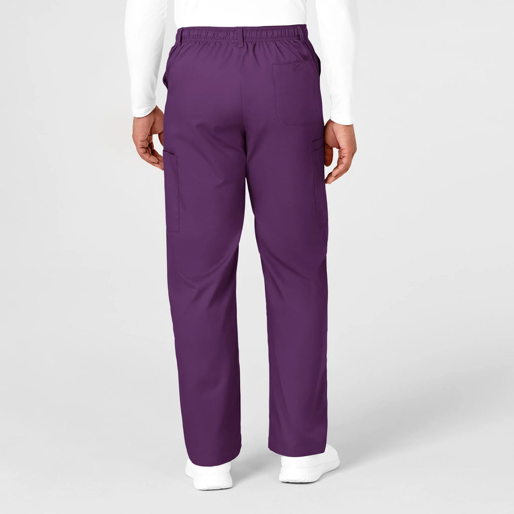 Wink Scrubs Men's WonderWORK Cargo Scrub Pant Eggplant | scrub-supply.com