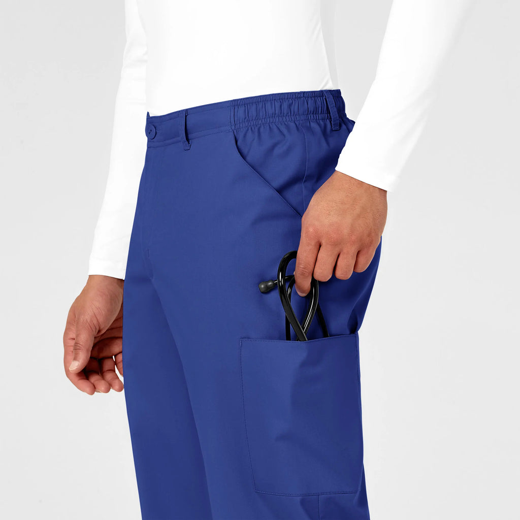 Wink Scrubs Men's WonderWORK Cargo Scrub Pant Galaxy Blue | scrub-supply.com