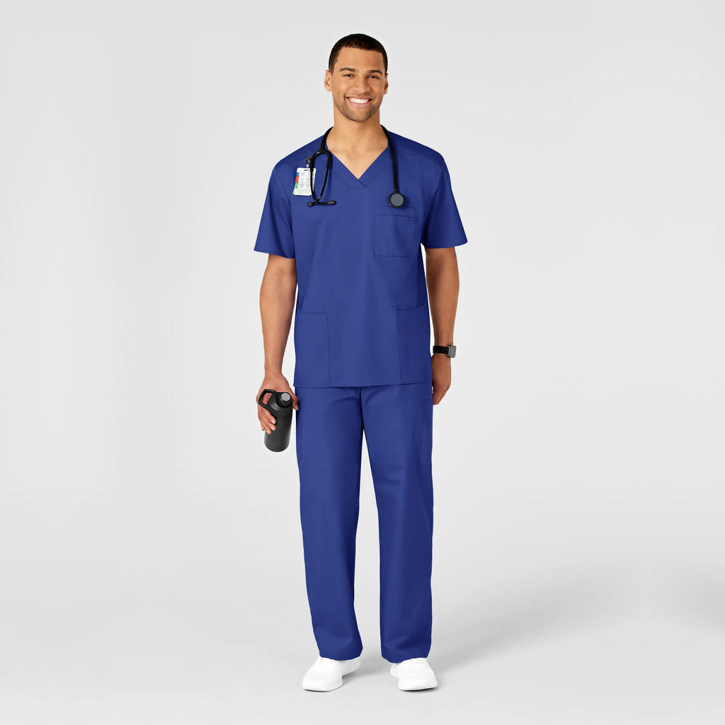 Wink Scrubs Men's WonderWORK Cargo Scrub Pant Galaxy Blue | scrub-supply.com