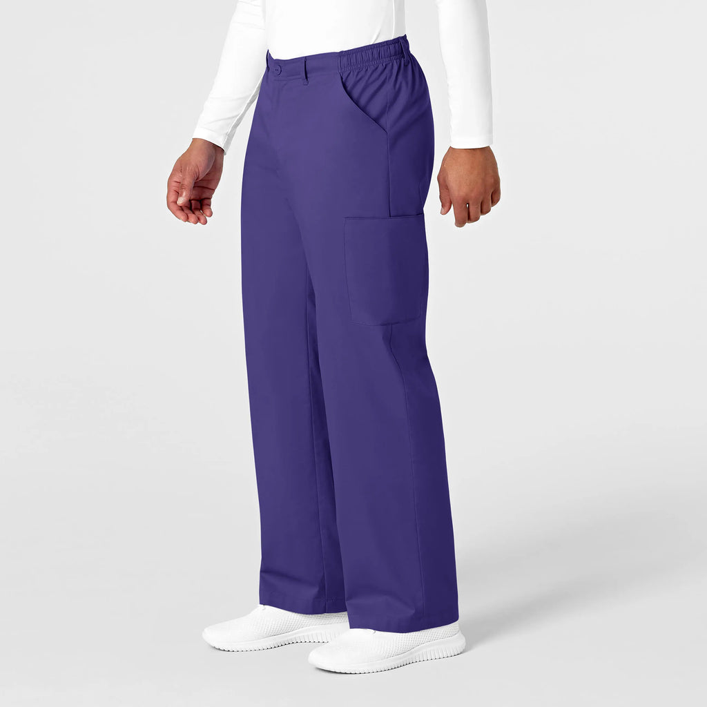 Wink Scrubs Men's WonderWORK Cargo Scrub Pant Grape | scrub-supply.com