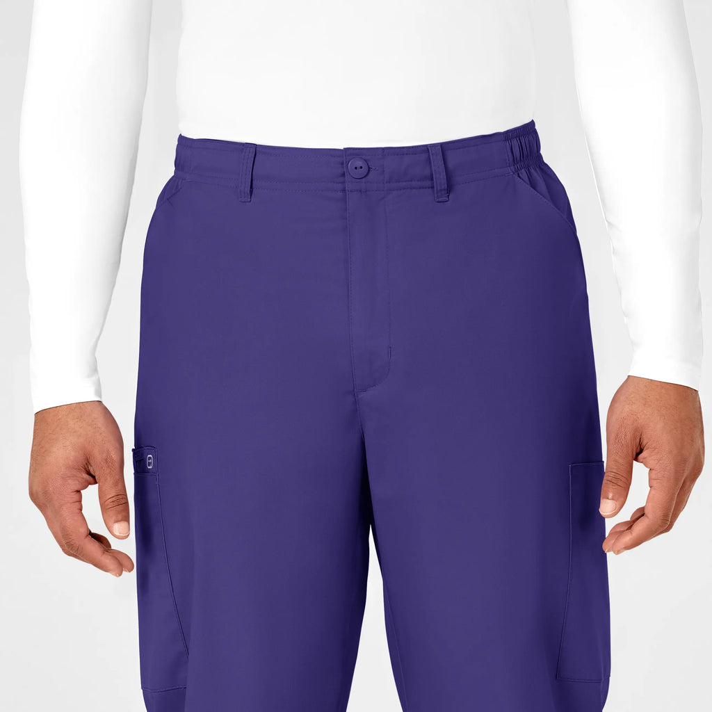 Wink Scrubs Men's WonderWORK Cargo Scrub Pant Grape | scrub-supply.com