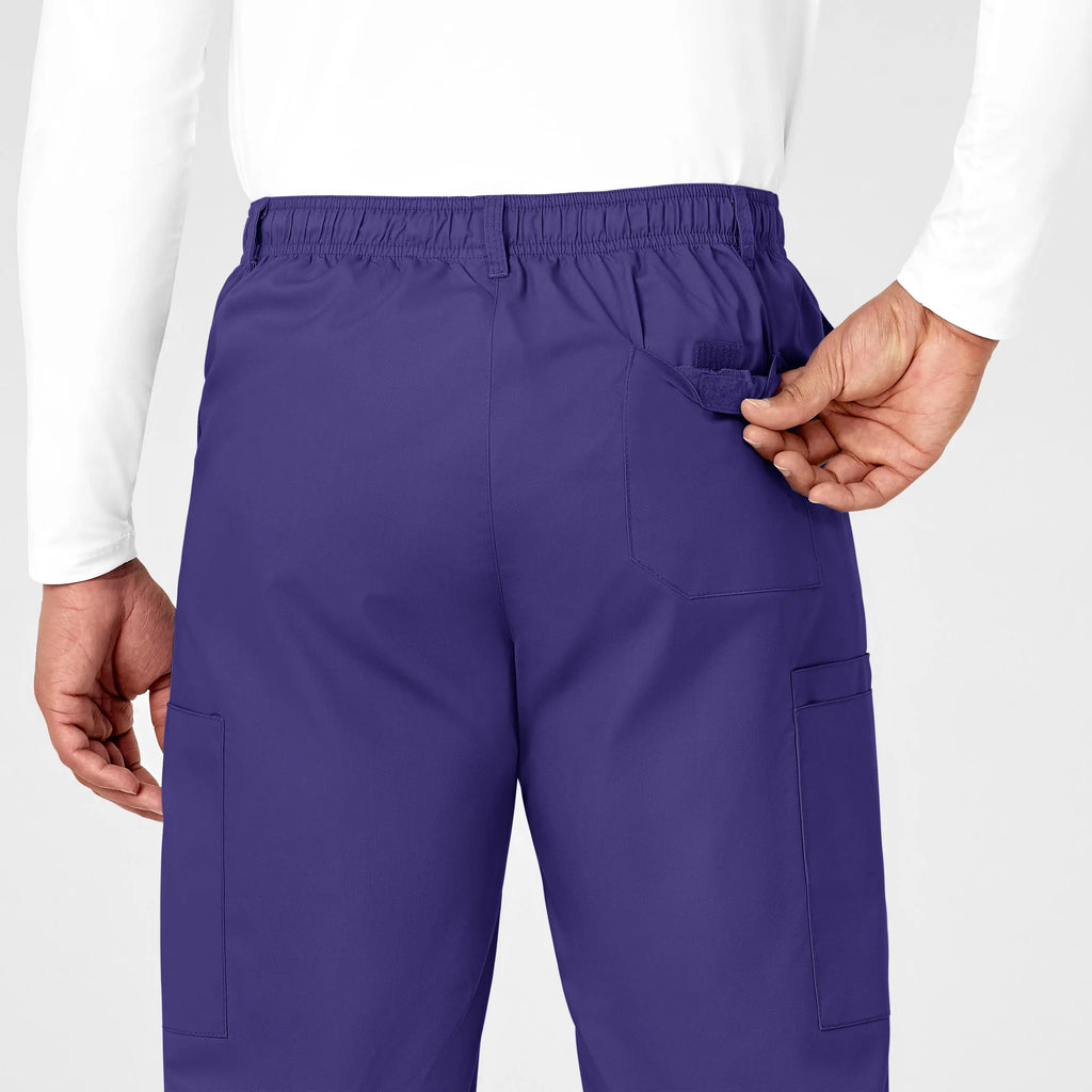 Wink Scrubs Men's WonderWORK Cargo Scrub Pant Grape | scrub-supply.com