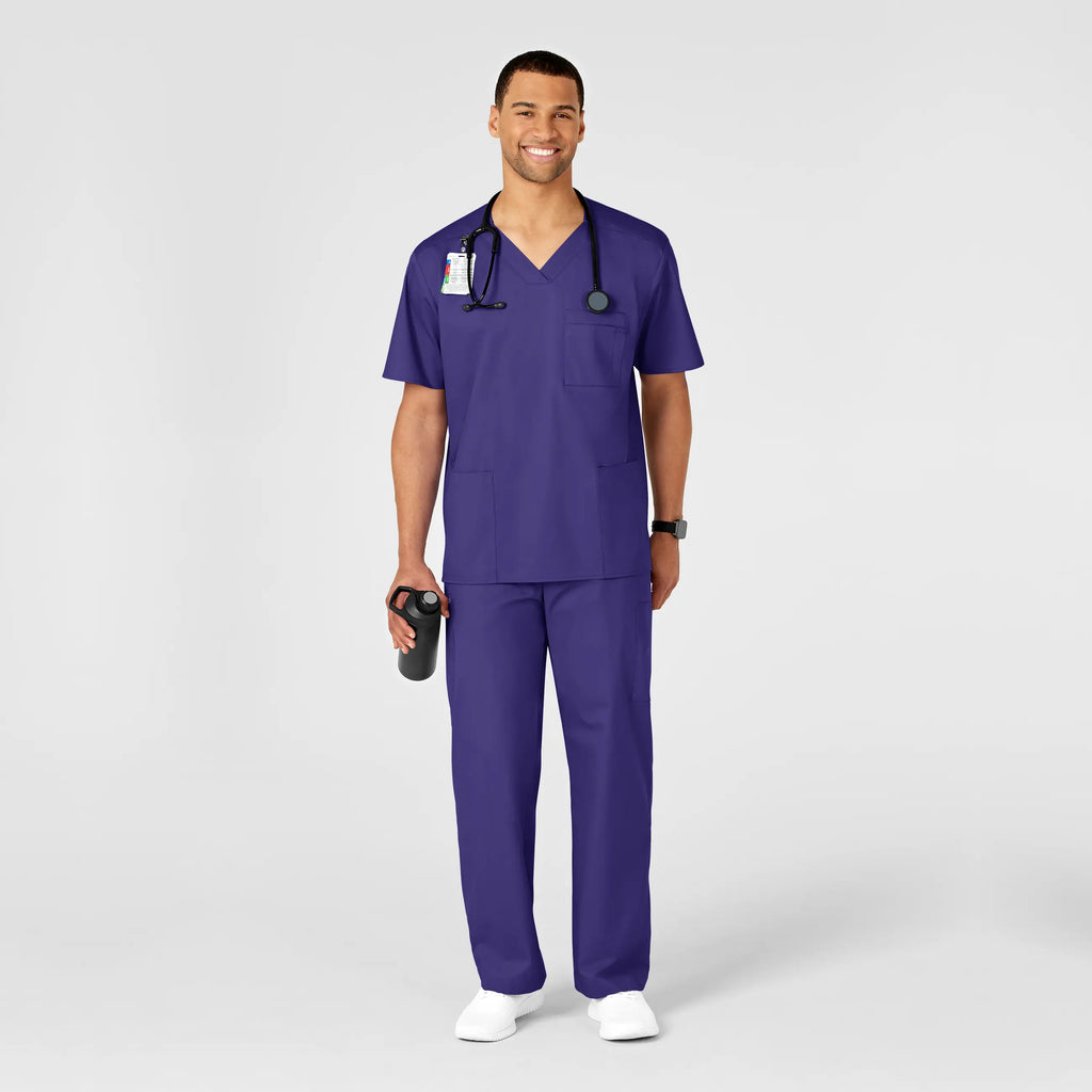 Wink Scrubs Men's WonderWORK Cargo Scrub Pant Grape | scrub-supply.com