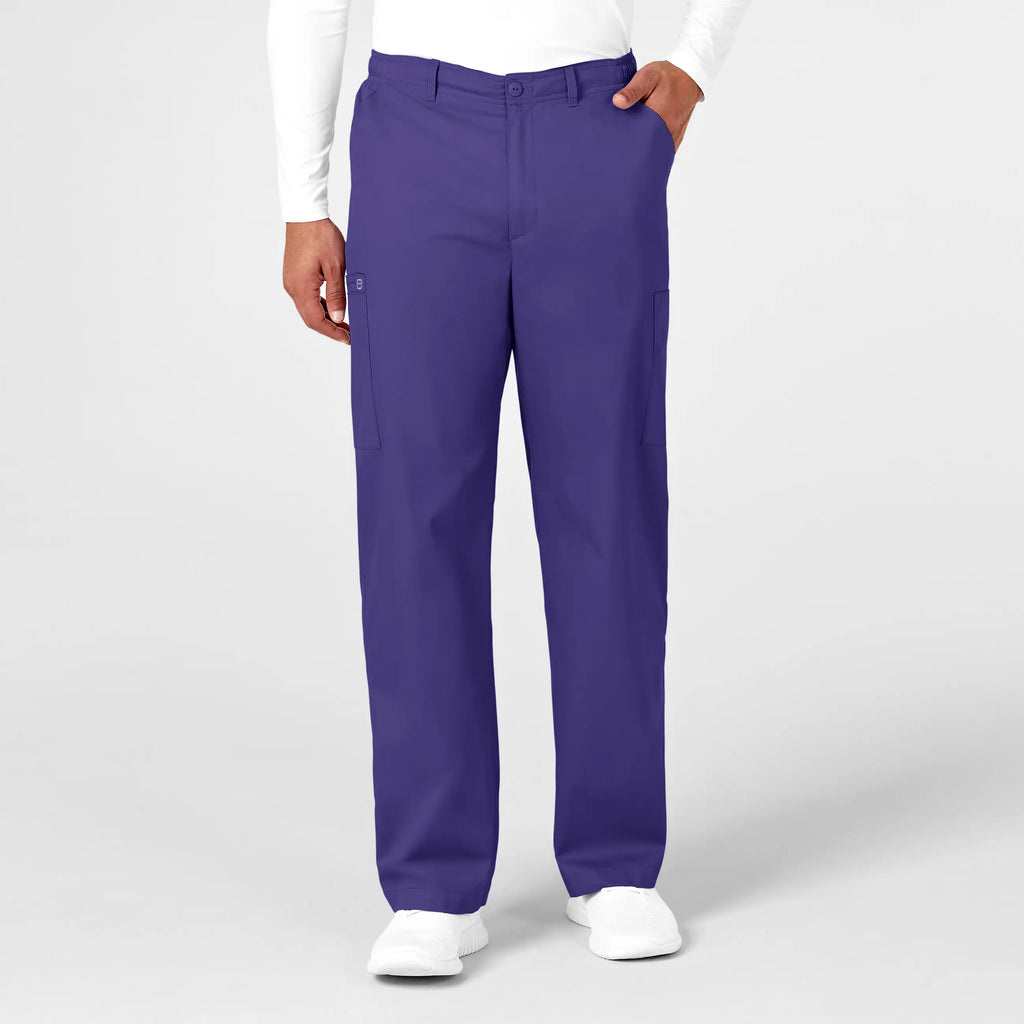 Wink Scrubs Men's WonderWORK Cargo Scrub Pant Grape | scrub-supply.com