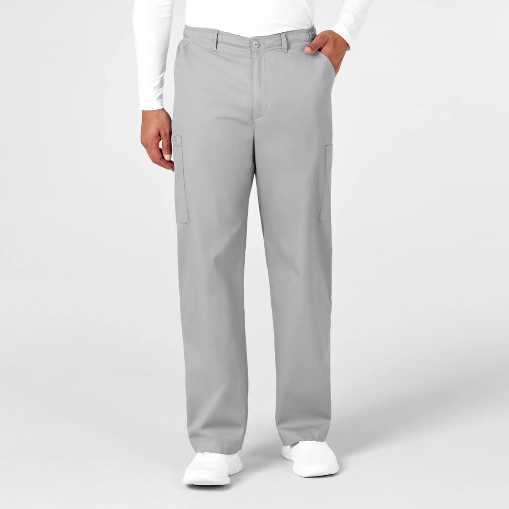 Wink Scrubs Men's WonderWORK Cargo Scrub Pant Grey | scrub-supply.com