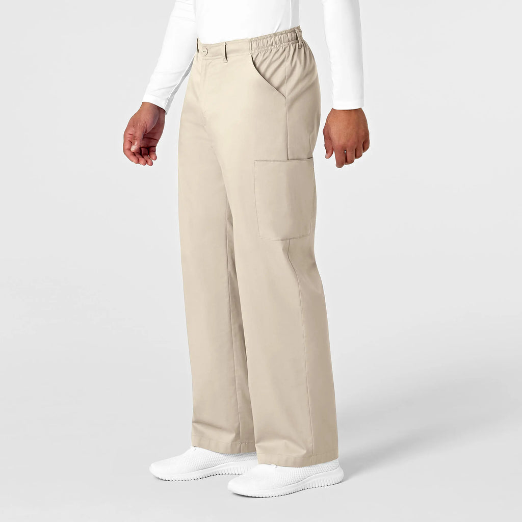 Wink Scrubs Men's WonderWORK Cargo Scrub Pant Khaki | scrub-supply.com