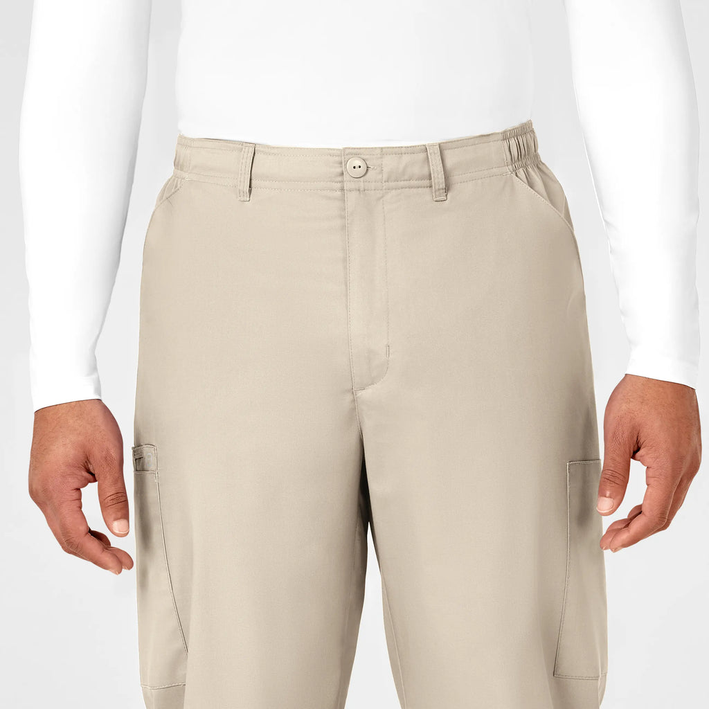 Wink Scrubs Men's WonderWORK Cargo Scrub Pant Khaki | scrub-supply.com