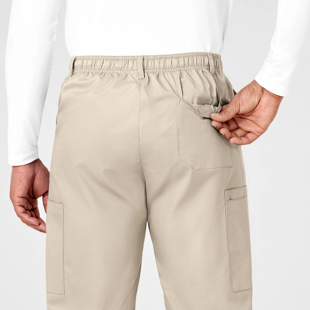 Wink Scrubs Men's WonderWORK Cargo Scrub Pant Khaki | scrub-supply.com