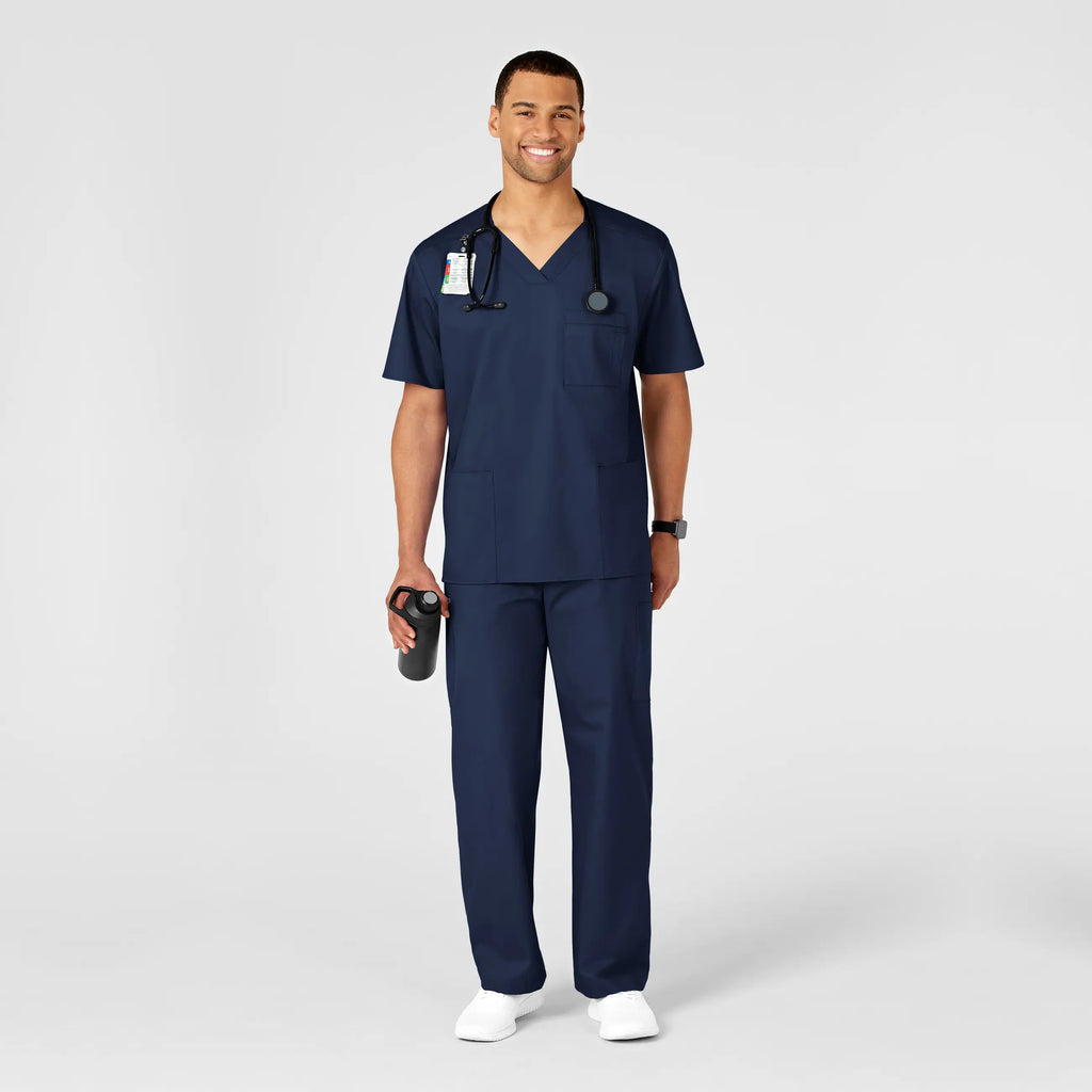 Wink Scrubs Men's WonderWORK Cargo Scrub Pant Navy | scrub-supply.com