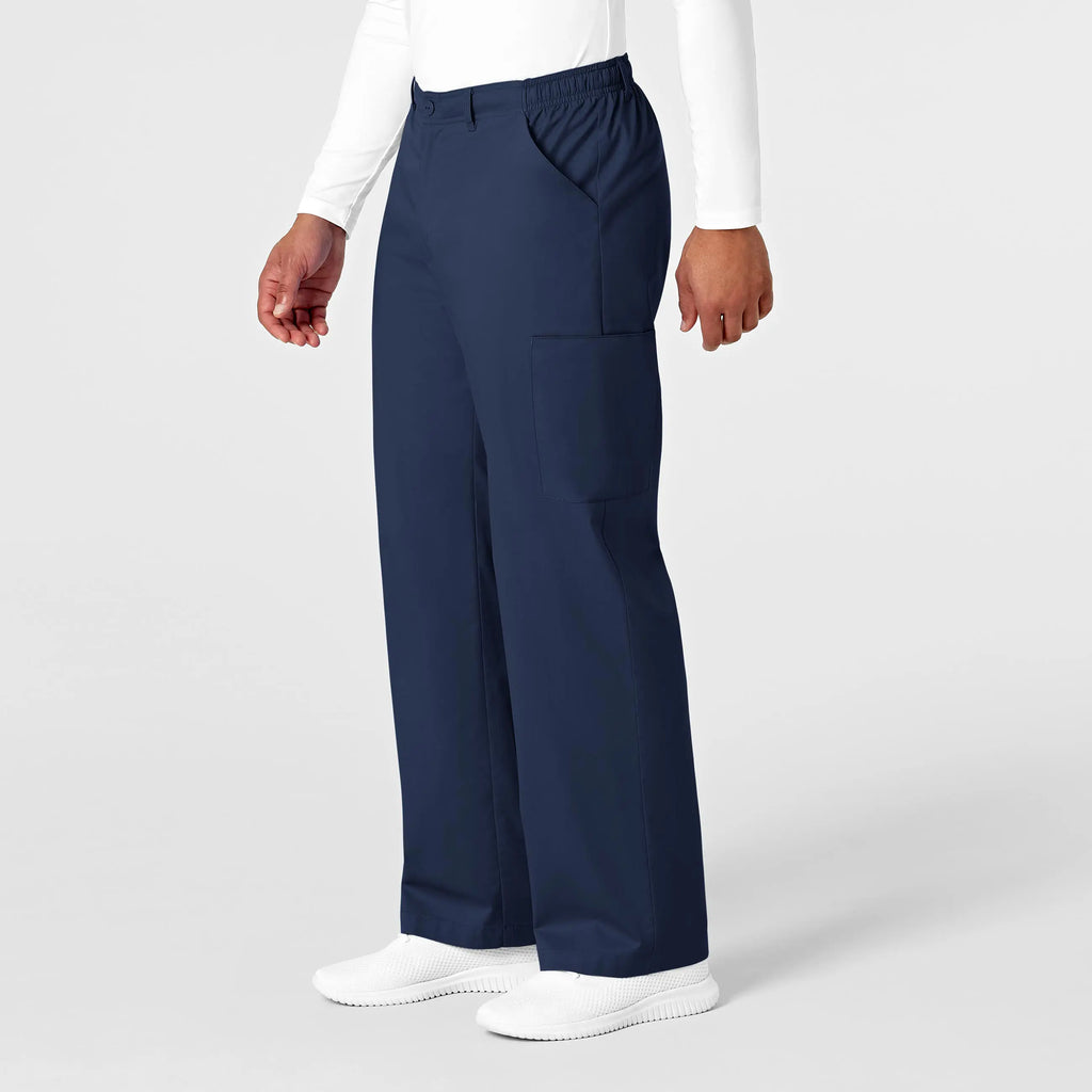 Wink Scrubs Men's WonderWORK Cargo Scrub Pant Navy | scrub-supply.com