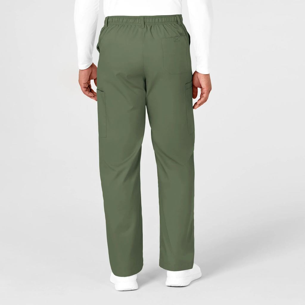 Wink Scrubs Men's WonderWORK Cargo Scrub Pant Olive | scrub-supply.com