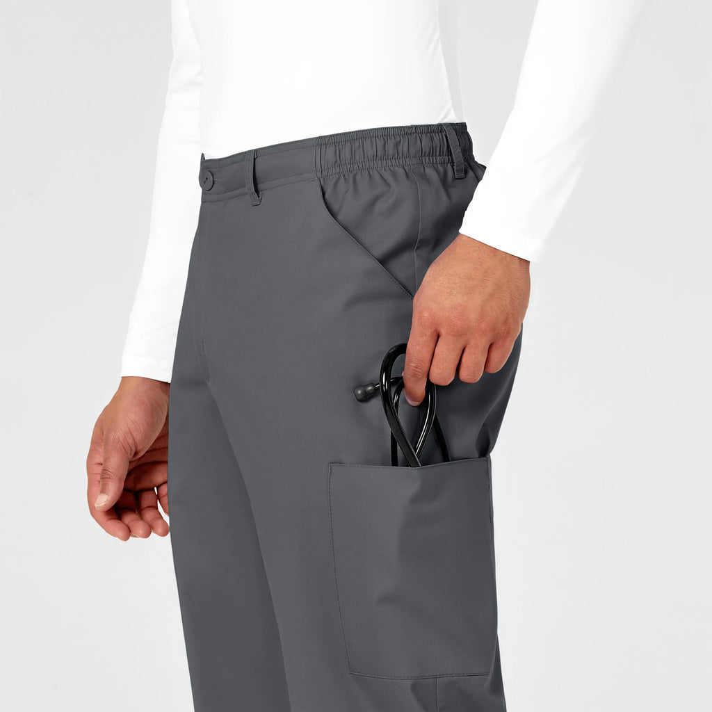 Wink Scrubs Men's WonderWORK Cargo Scrub Pant Pewter | scrub-supply.com