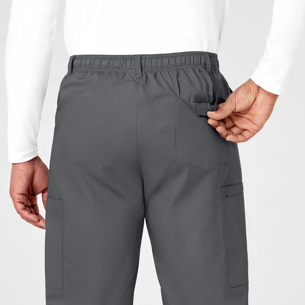 Wink Scrubs Men's WonderWORK Cargo Scrub Pant Pewter | scrub-supply.com