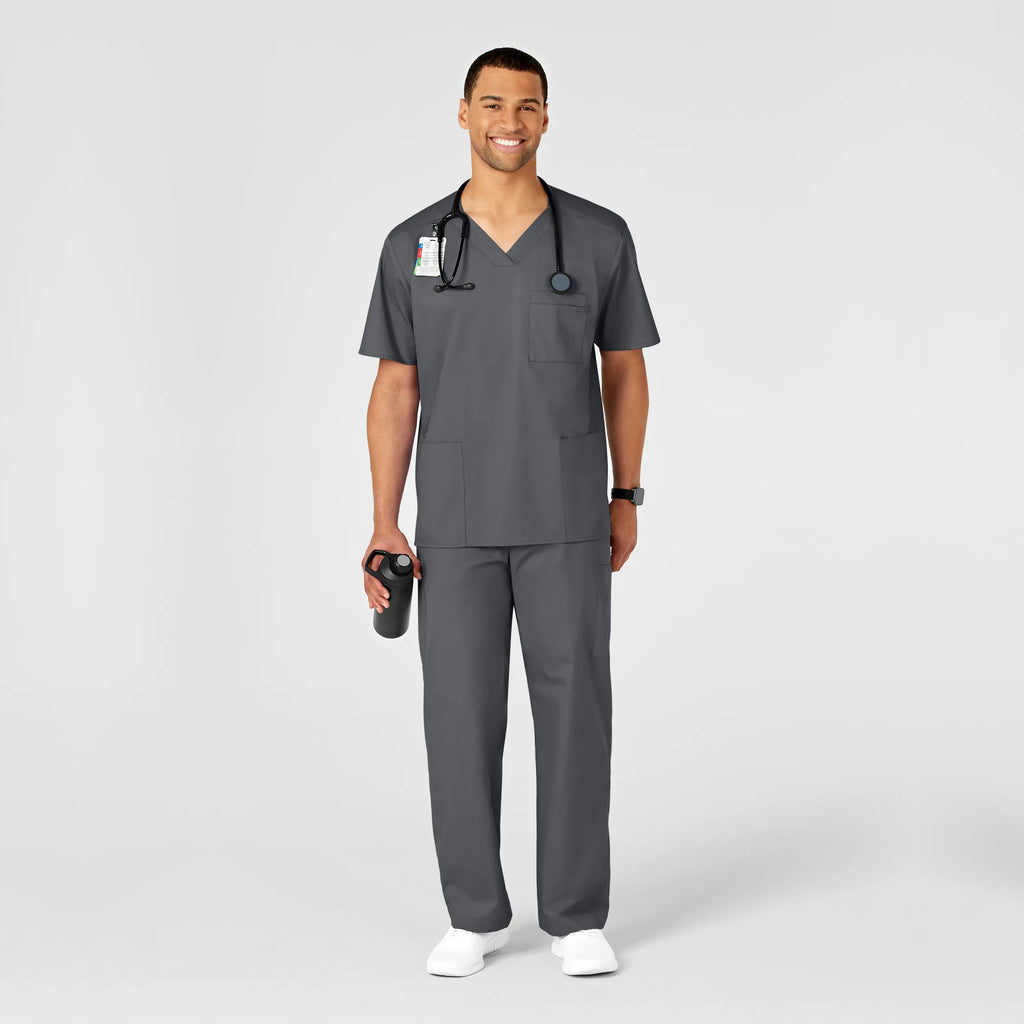 Wink Scrubs Men's WonderWORK Cargo Scrub Pant Pewter | scrub-supply.com