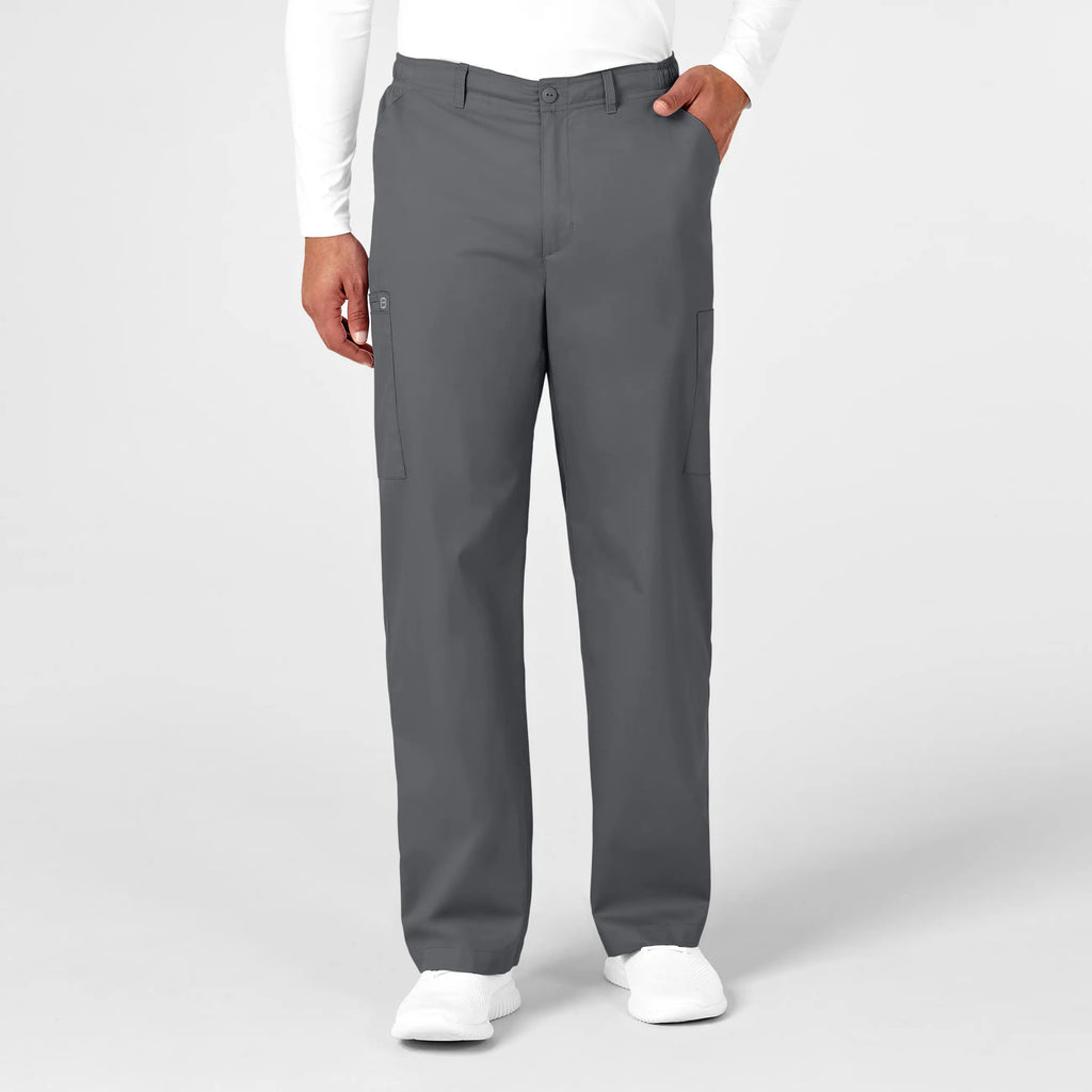 Wink Scrubs Men's WonderWORK Cargo Scrub Pant Pewter | scrub-supply.com