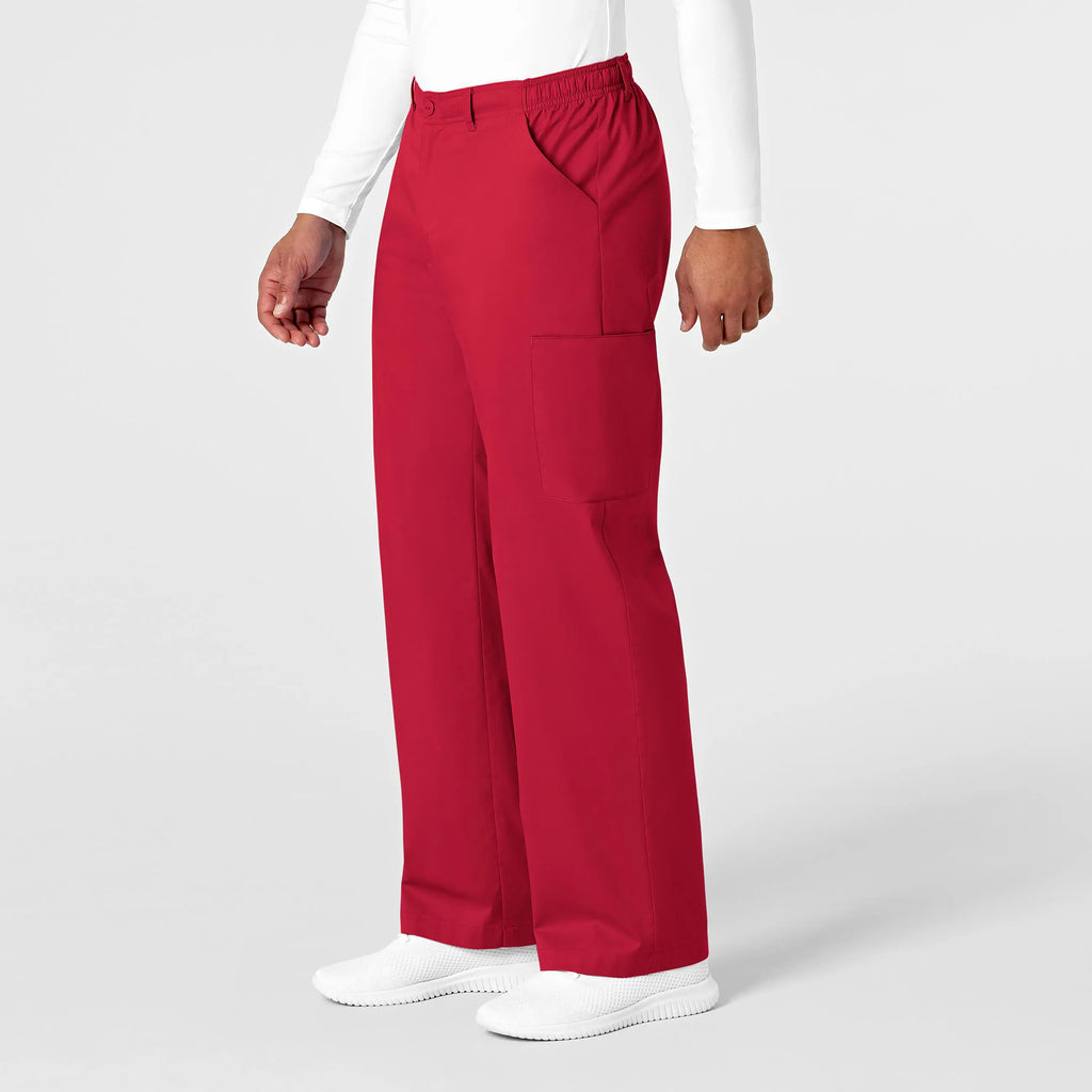 Wink Scrubs Men's WonderWORK Cargo Scrub Pant Red | scrub-supply.com