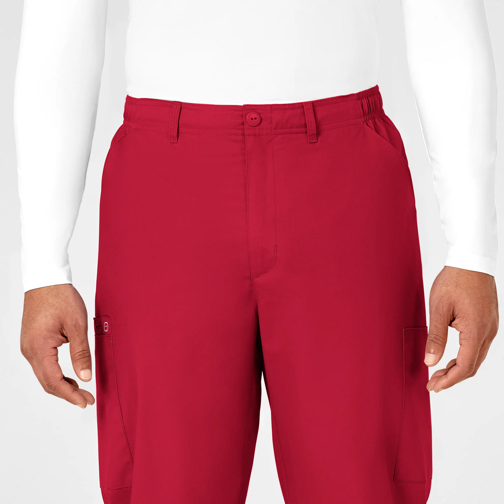 Wink Scrubs Men's WonderWORK Cargo Scrub Pant Red | scrub-supply.com