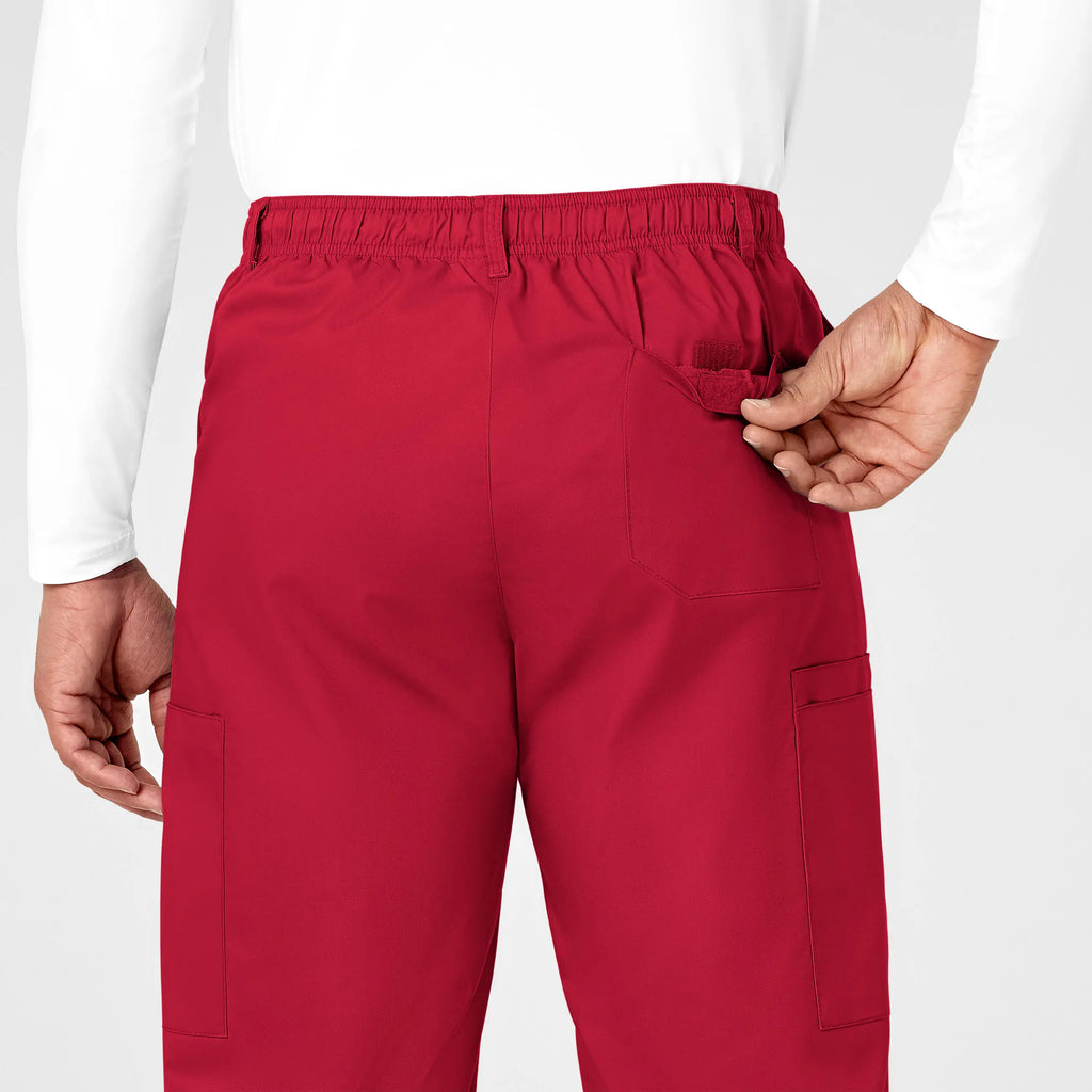 Wink Scrubs Men's WonderWORK Cargo Scrub Pant Red | scrub-supply.com