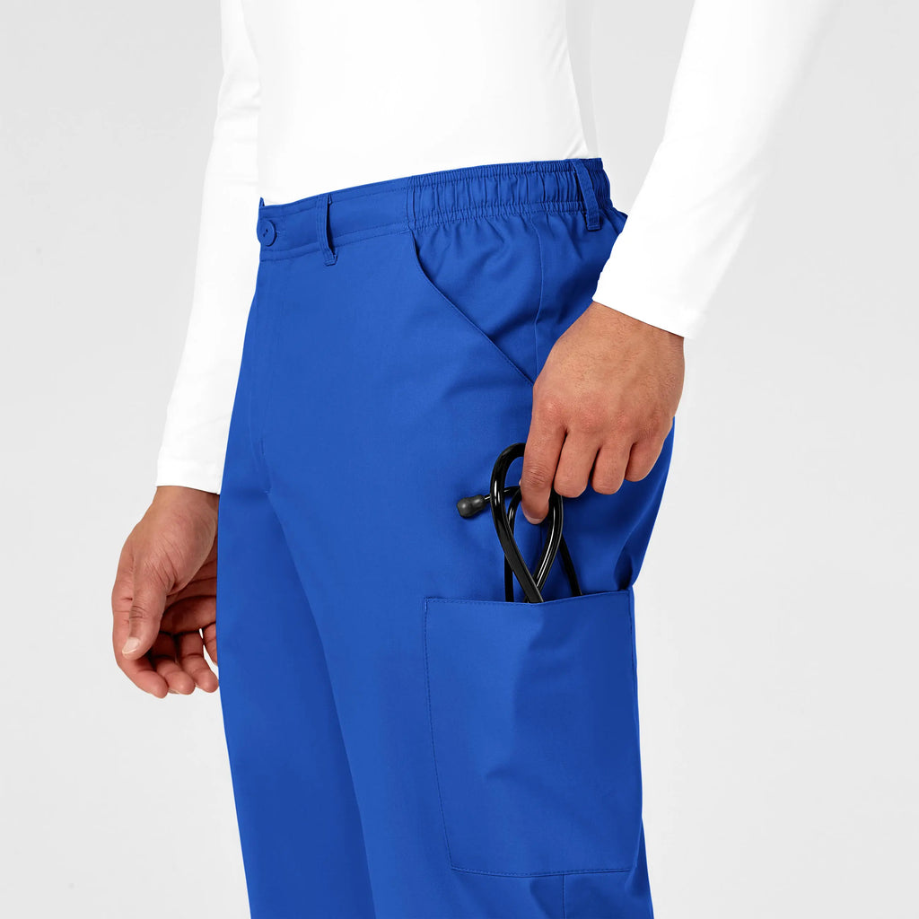 Wink Scrubs Men's WonderWORK Cargo Scrub Pant Royal Blue | scrub-supply.com