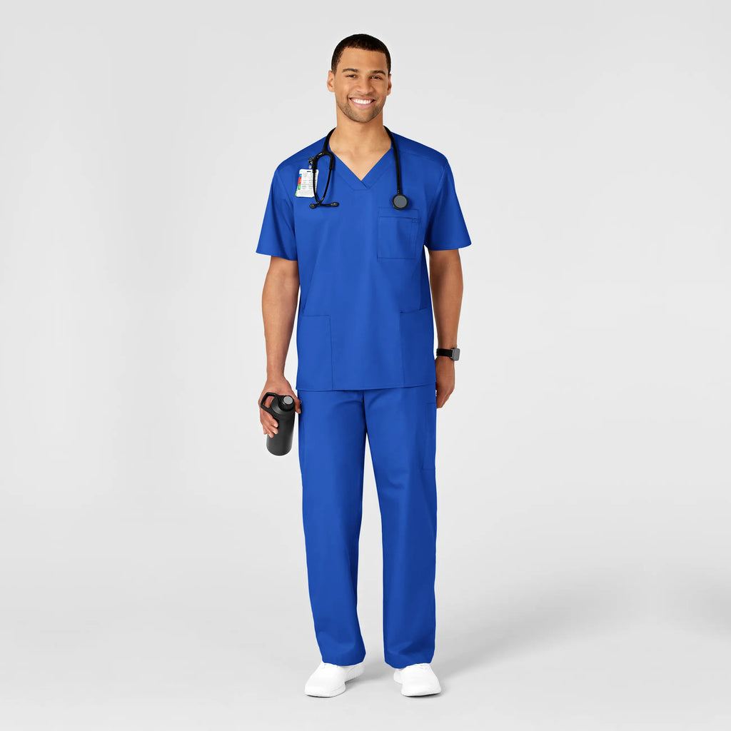 Wink Scrubs Men's WonderWORK Cargo Scrub Pant Royal Blue | scrub-supply.com