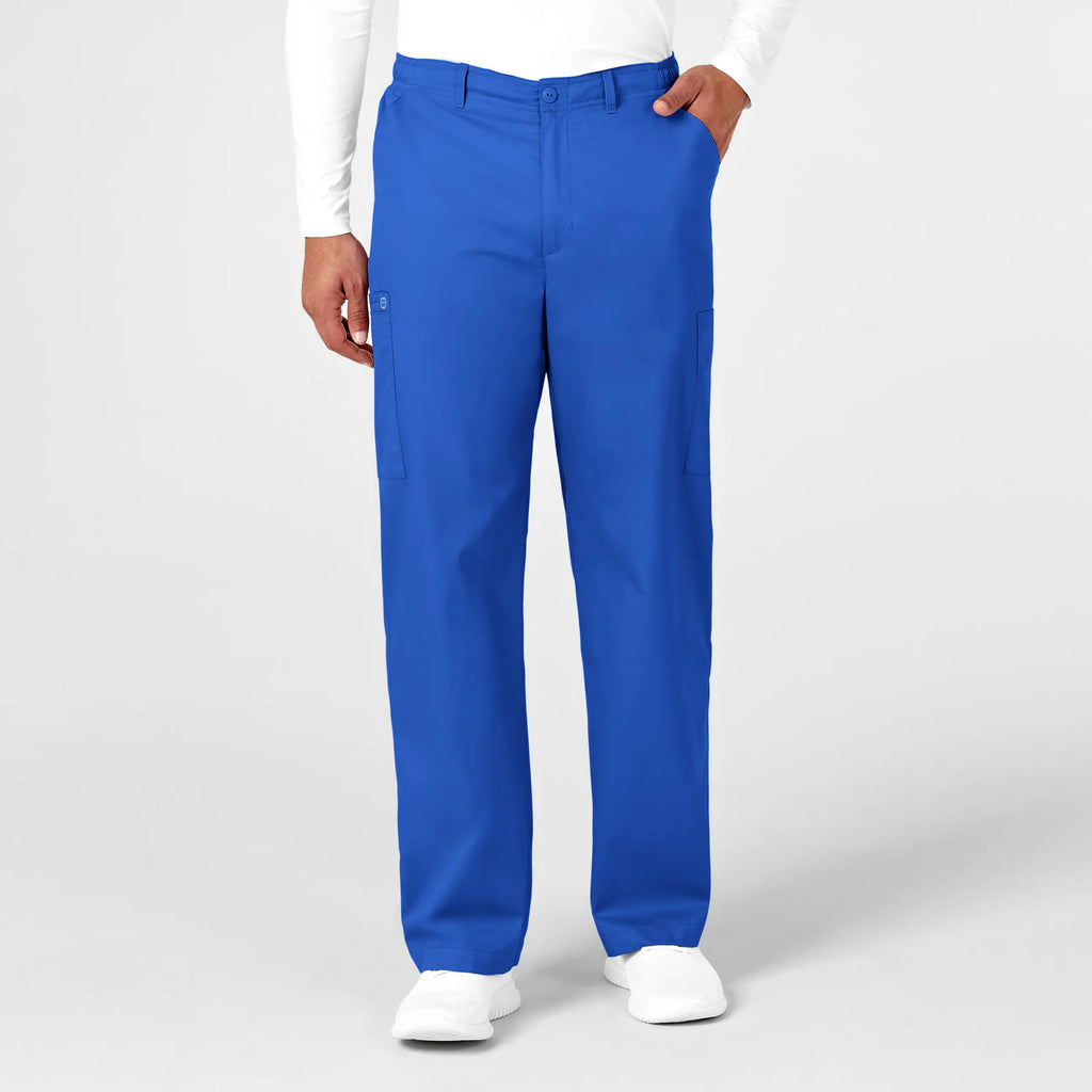 Wink Scrubs Men's WonderWORK Cargo Scrub Pant Royal Blue | scrub-supply.com