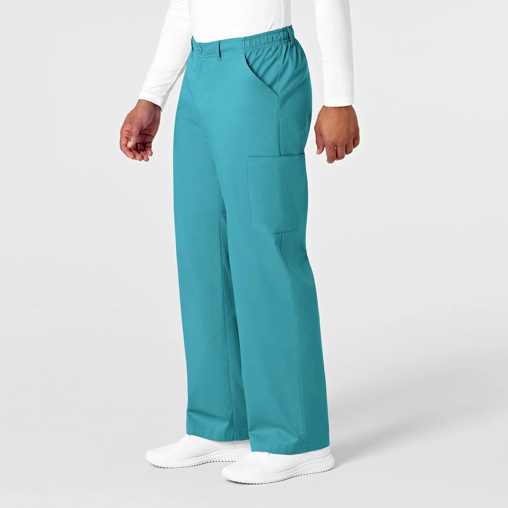 Wink Scrubs Men's WonderWORK Cargo Scrub Pant Teal | scrub-supply.com