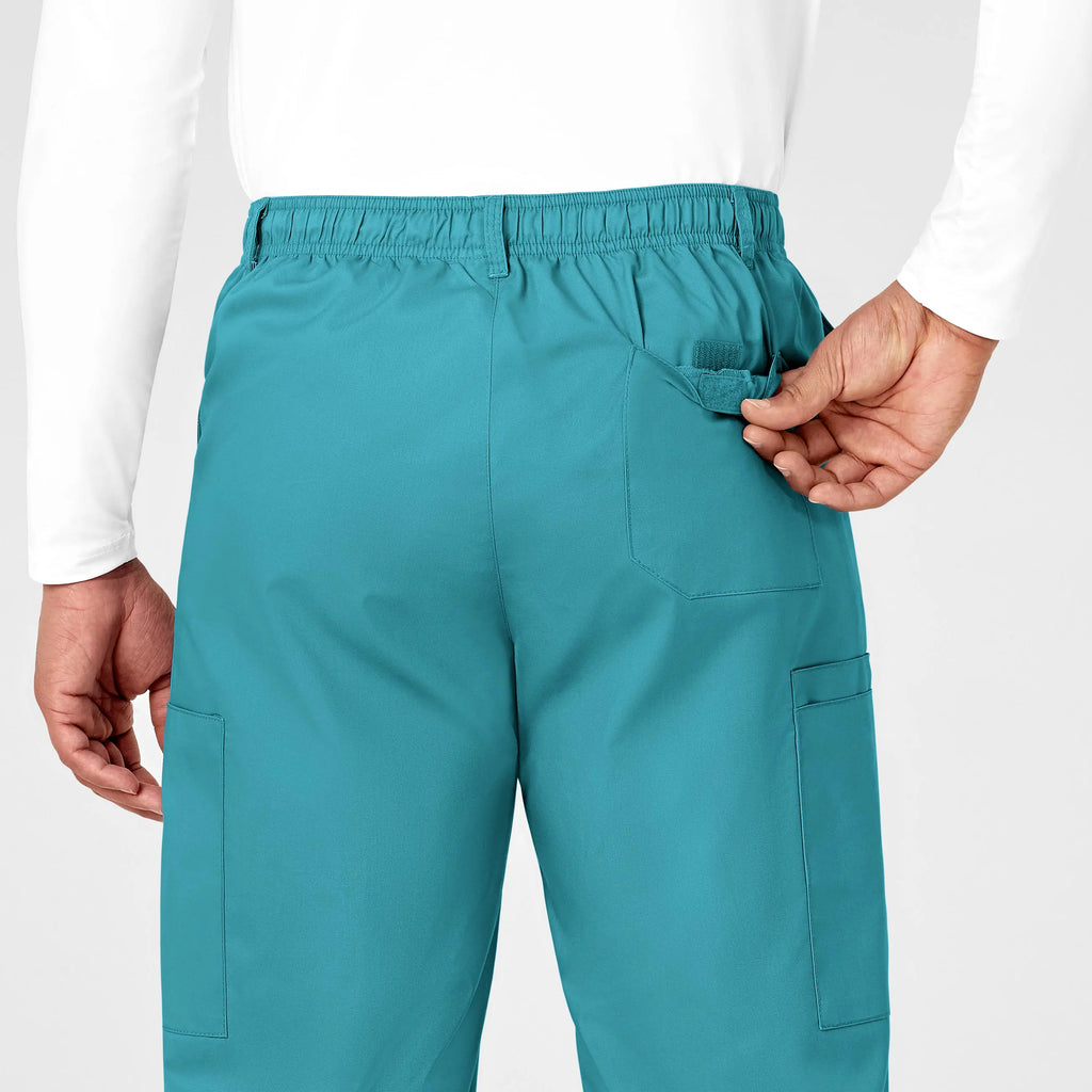 Wink Scrubs Men's WonderWORK Cargo Scrub Pant Teal | scrub-supply.com