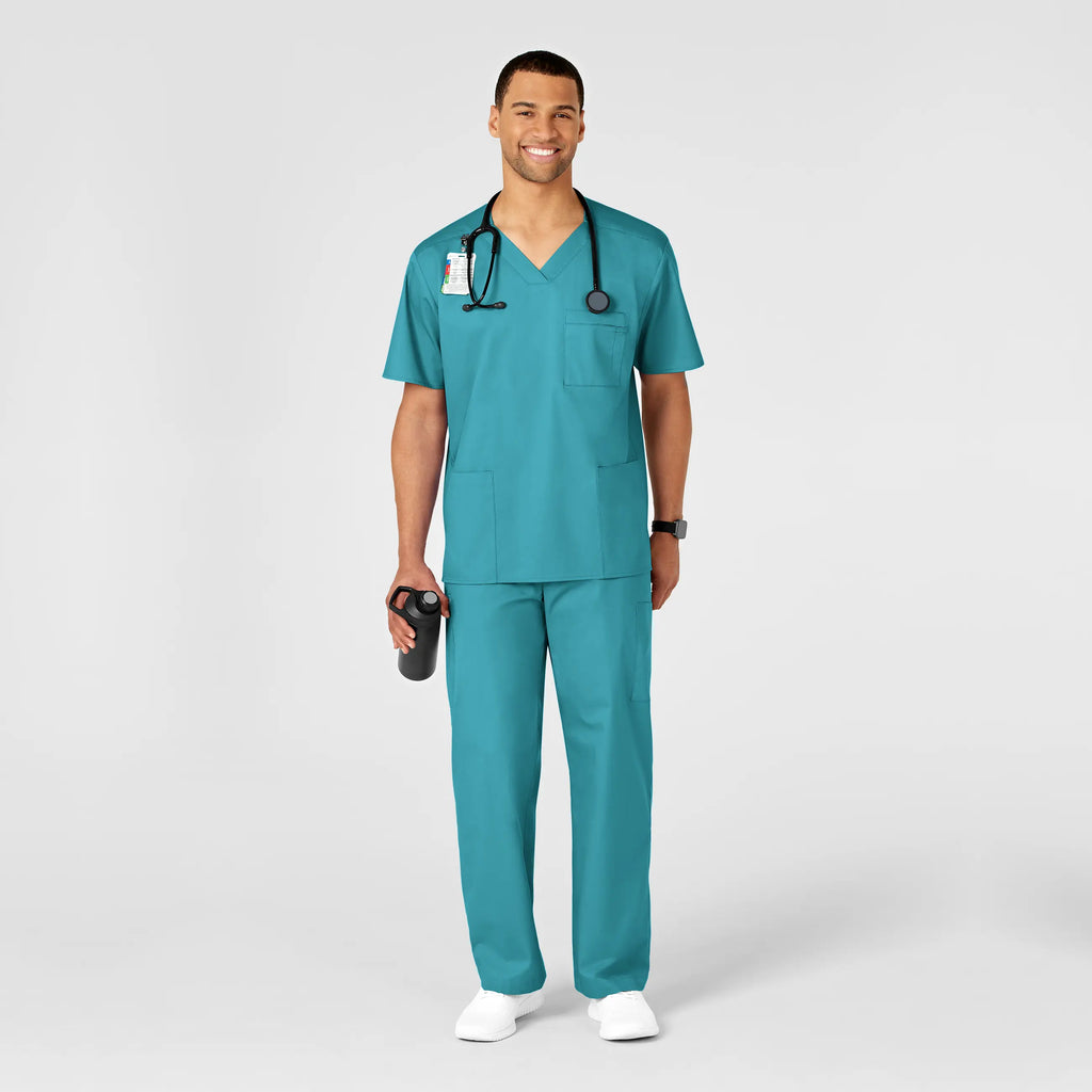 Wink Scrubs Men's WonderWORK Cargo Scrub Pant Teal | scrub-supply.com