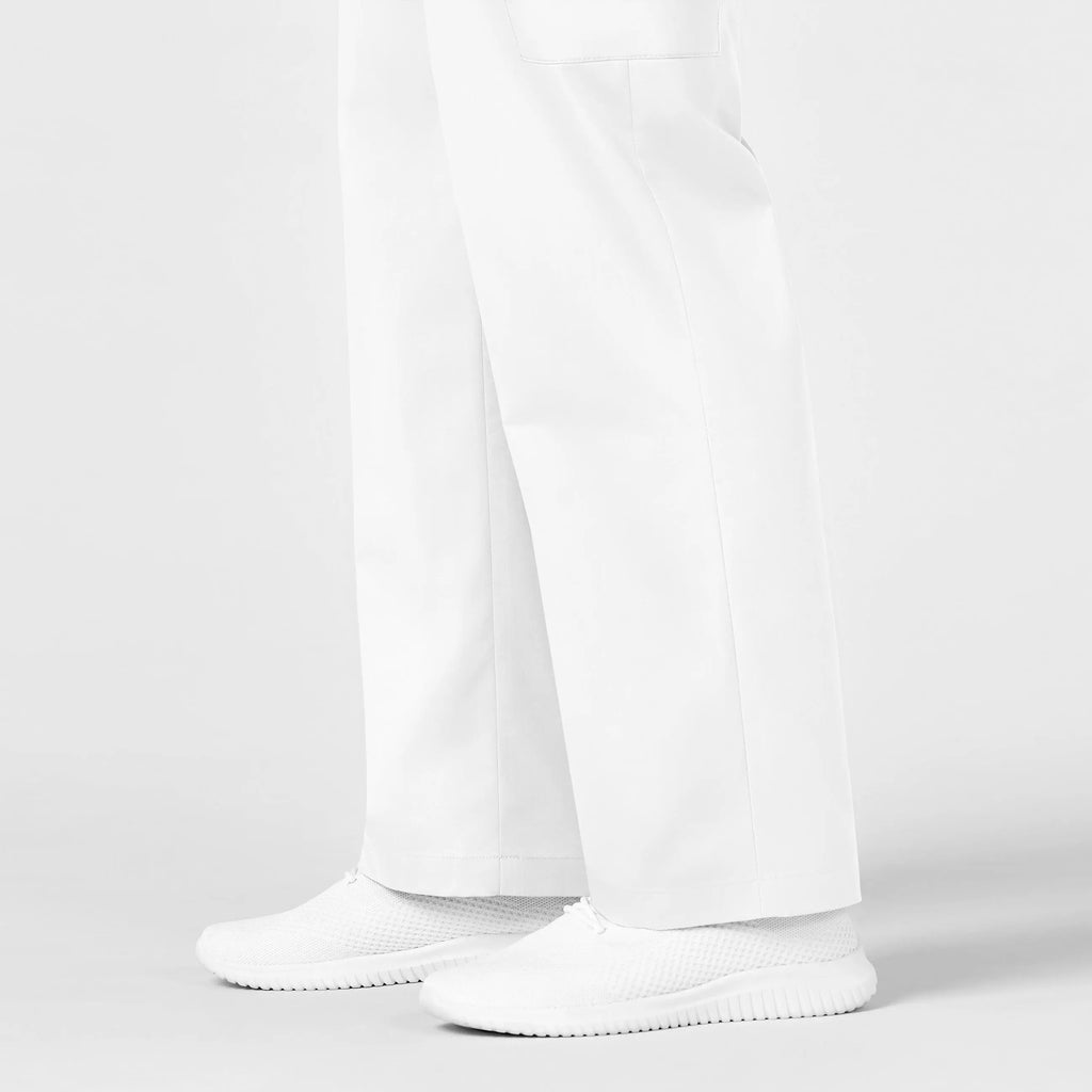 Wink Scrubs Men's WonderWORK Cargo Scrub Pant White | scrub-supply.com